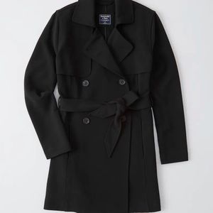Soft double breasted trench coat